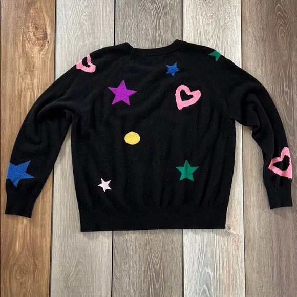 White + Warren Colorful Patterned Women's Sweater, Large - Picture 3 of 5